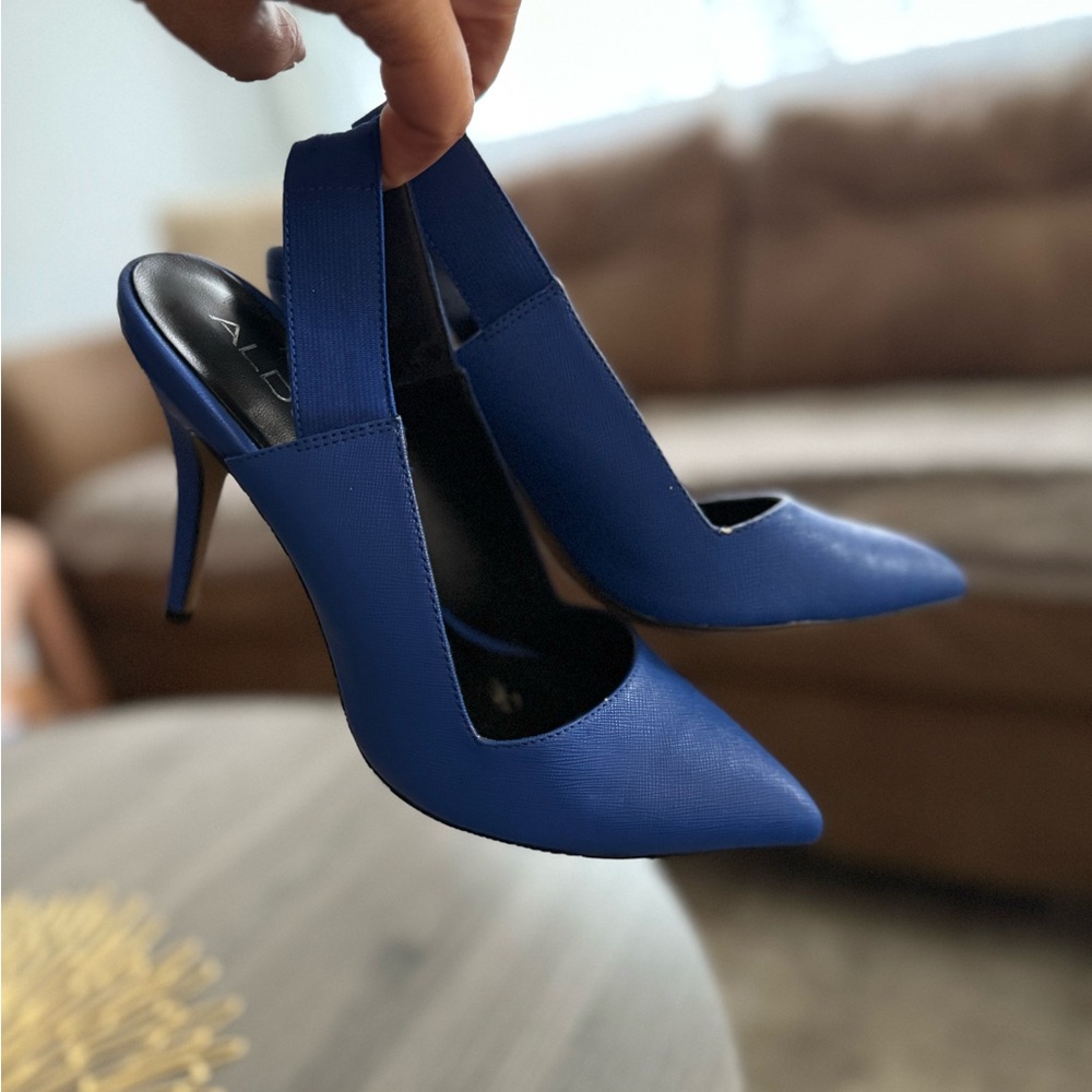 Elegant Blue Women's Heels
